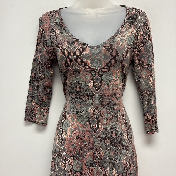 Peruvian Connection King Street Pima Cotton Modal Swing Dress Size XS - Picture 2 of 13